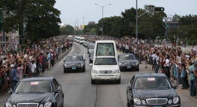 El pueblo habanero despide al Papa Benedicto XVI